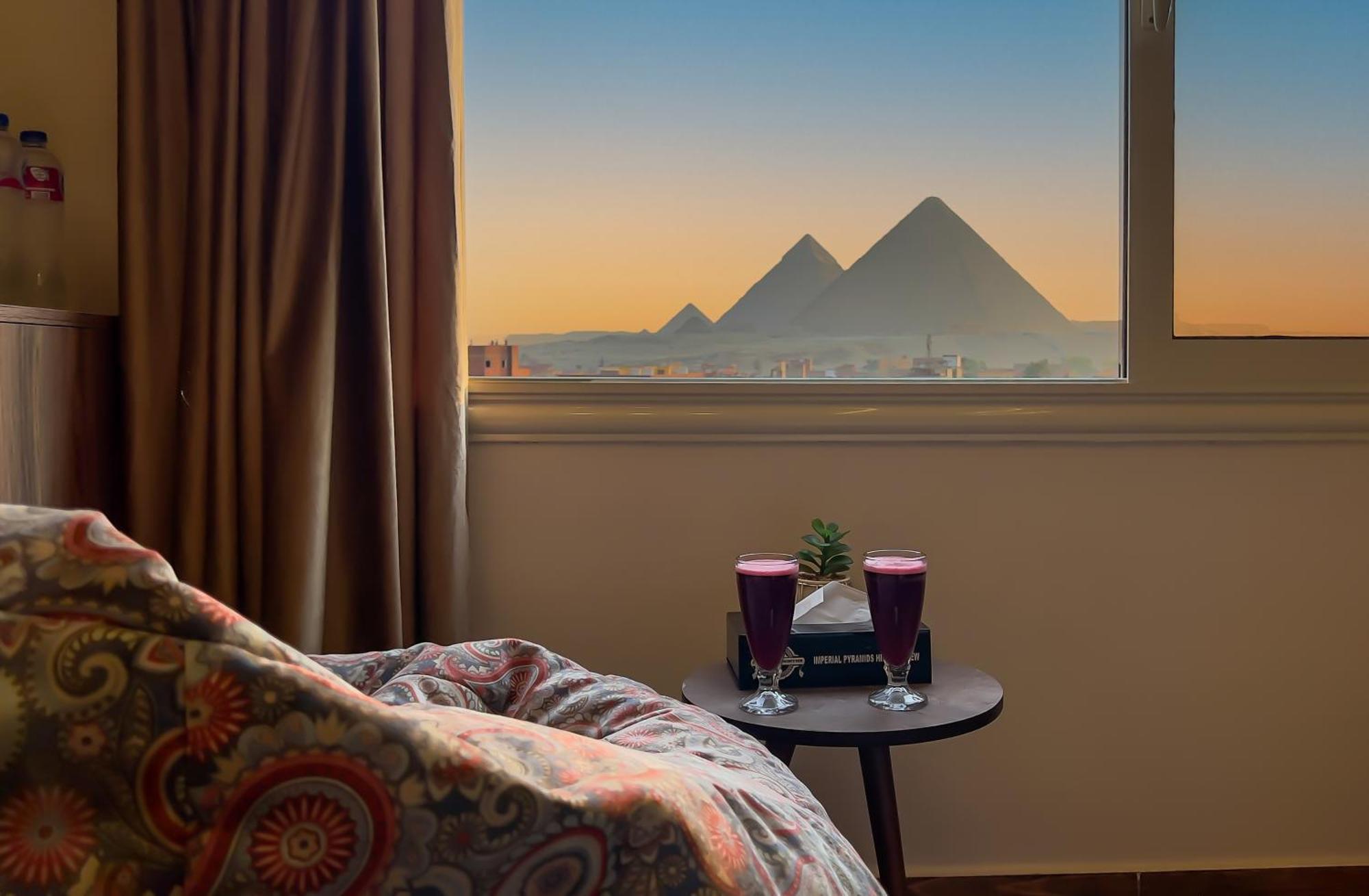 Imperial Pyramids Heights View Bed & Breakfast Nazlet el-Sîsi Dış mekan fotoğraf